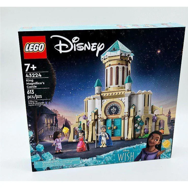 Lego Disney Wish: King Magnifico s Castle 43224 Building Toy Set