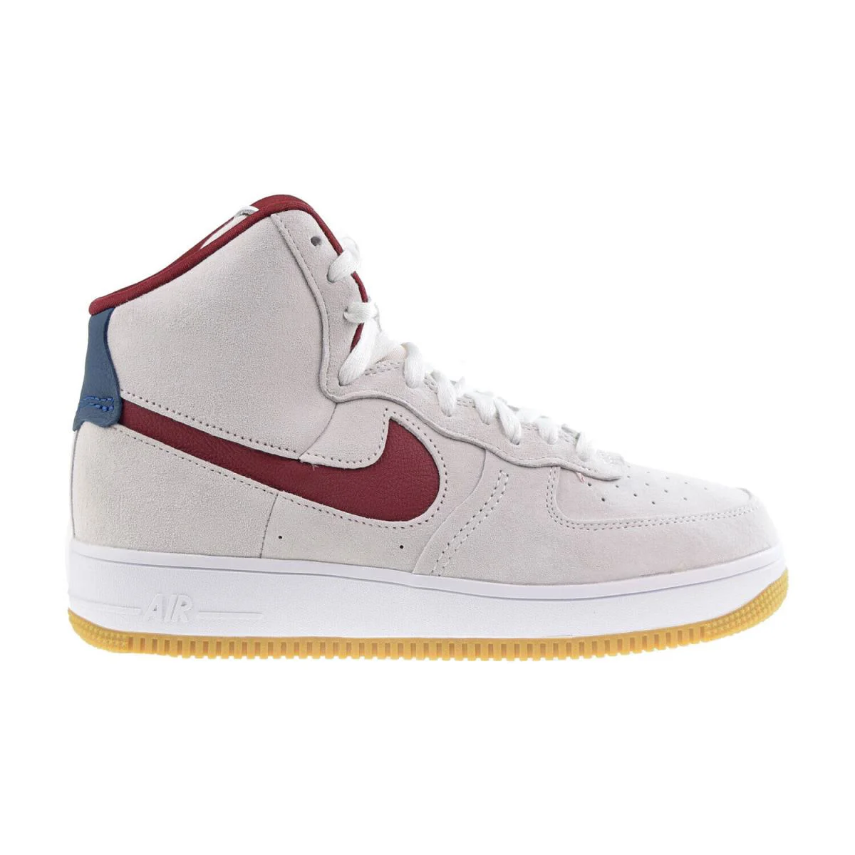 Nike Air Force 1 Sculpt Grey Suede Women`s Shoes Grey-teal-berry DC3590-104 - Grey-Teal-Berry