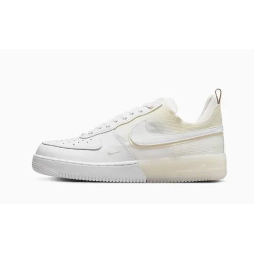 Nike Air Force 1 React White Coconut Milk Shoes DH7615-100 - Men`s Size 13 - White