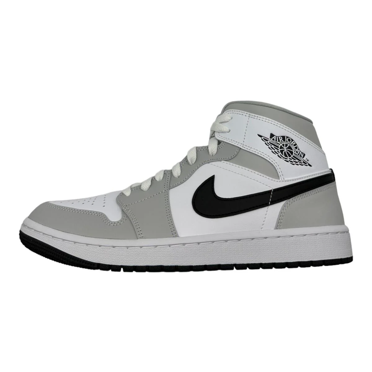 Nike Air Jordan 1 Mid Grey Fog Black White BQ6472-015 Men s 10.5 / Wmns Size 12 - White