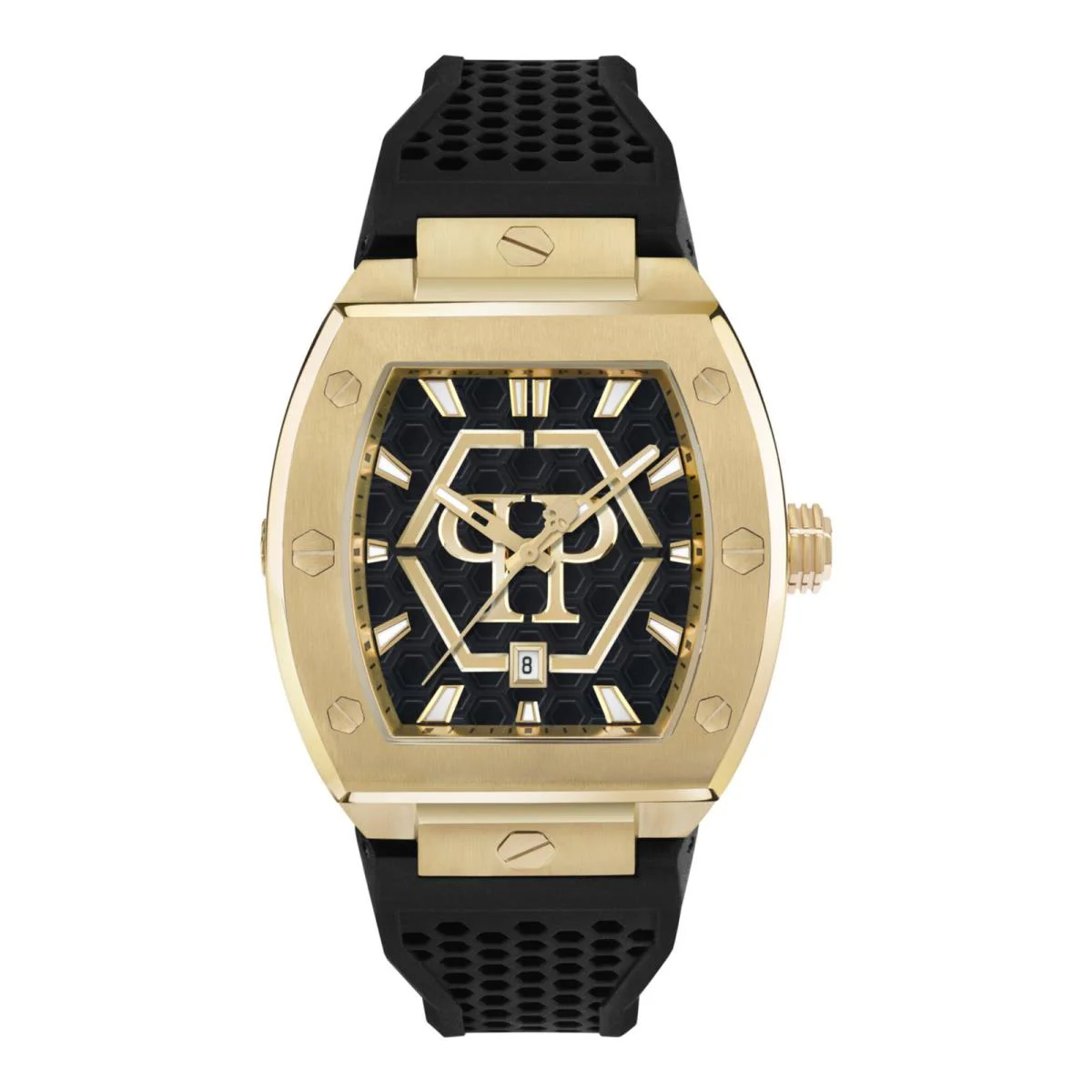 Philipp Plein Mens Gold 44mm Strap Fashion Watch