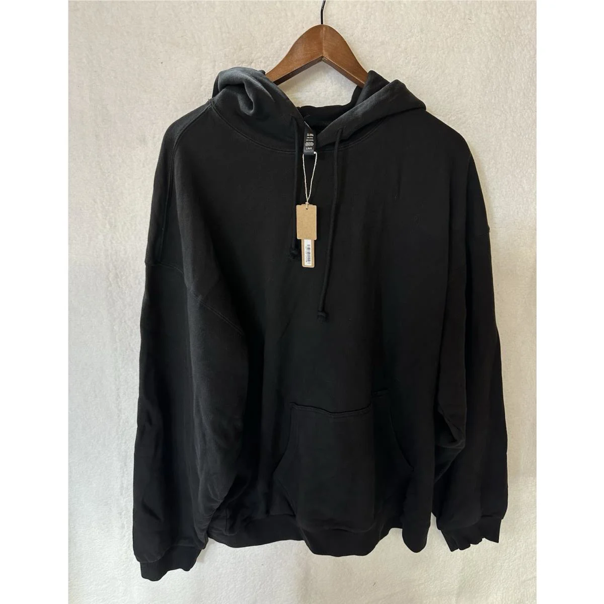 Terry Fleece Relaxed Hoodie Color: Washed Obsidian Size:large TP-PLO-5253M by Skims