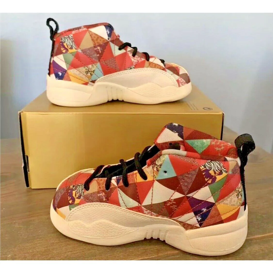 Nike Air Jordan 12 Retro Toddler 2019 Chinese Year Shoes Sz: 8C BQ6499