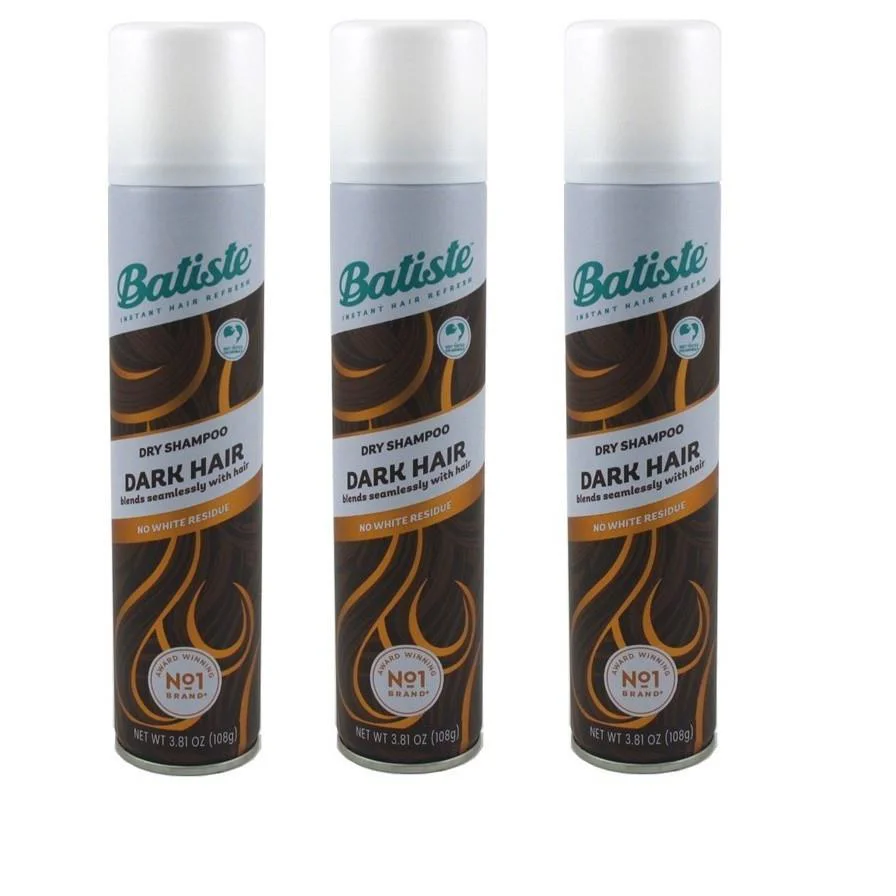 BL  Dry Shampoo Dark Hair 3.81oz X 3 Packs by Batiste
