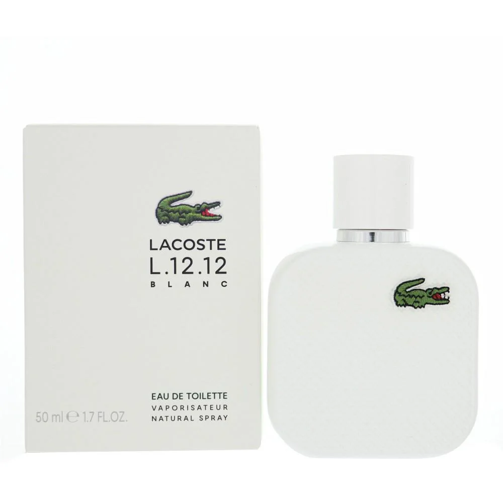 Lacoste L.12.12 Blanc For Men 1.7 Oz Eau De Toilette Spray Box