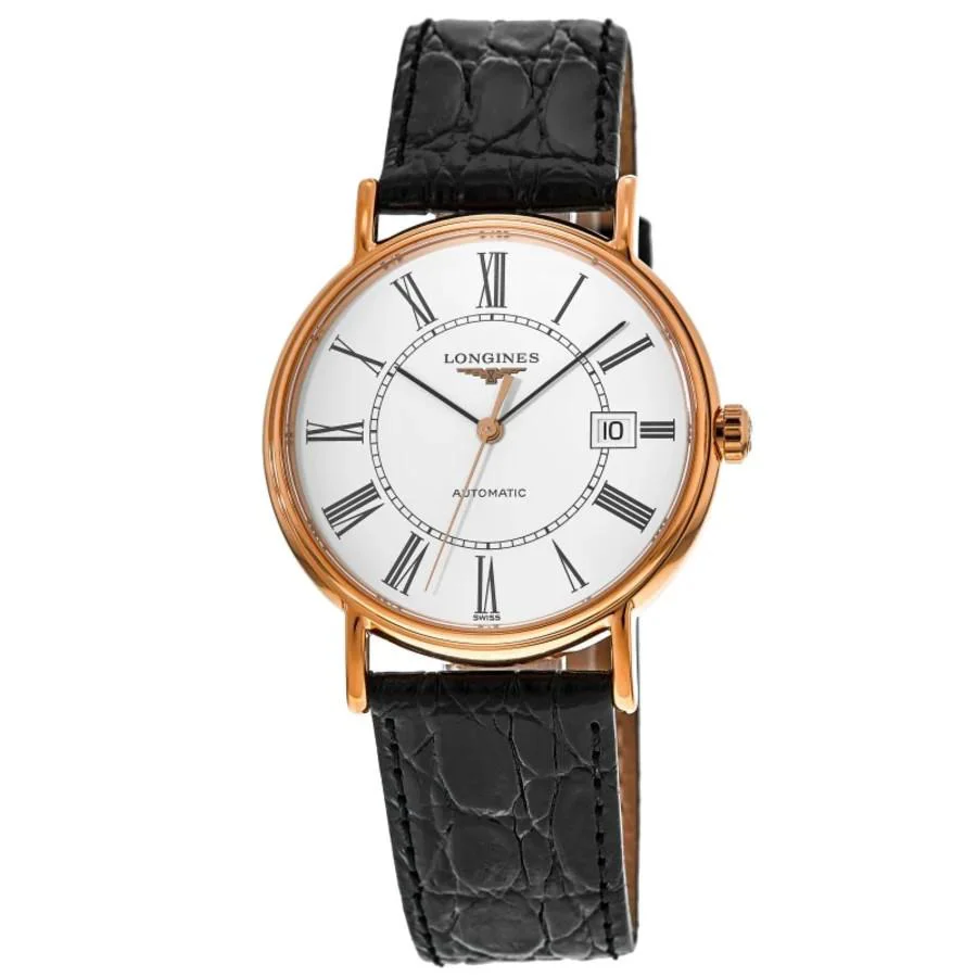Presence Automatic Rose Gold Plated Men`s Watch L4.922.1.11.2 by Longines