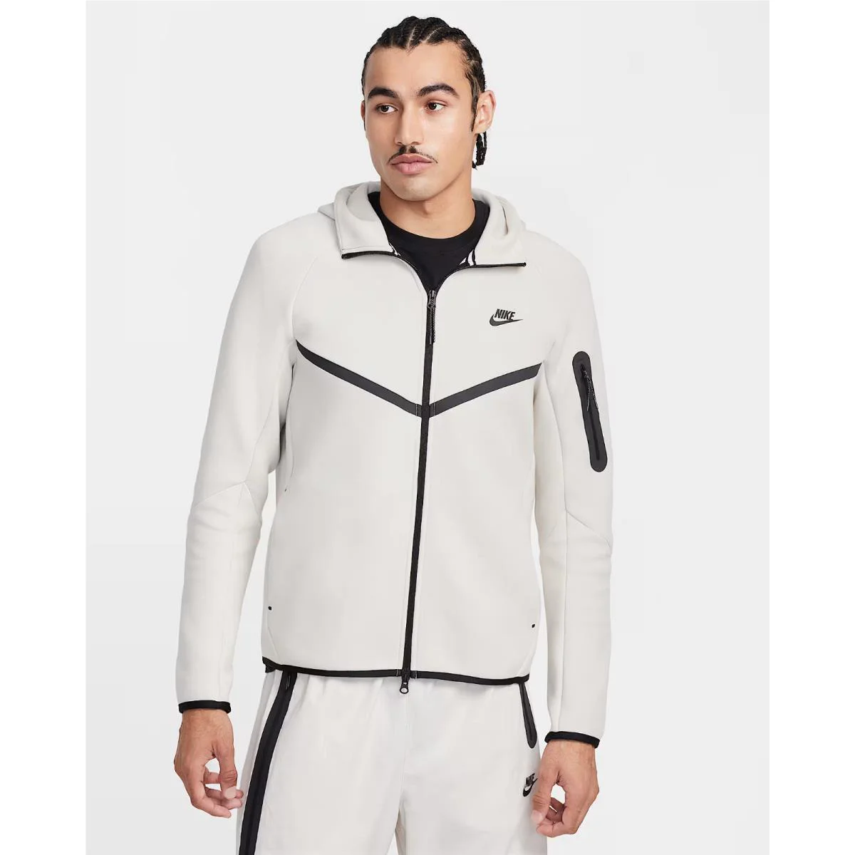 Nsw Nike Tech Fleece Windrunner Hoodie Light Orewood Brown Men`s M