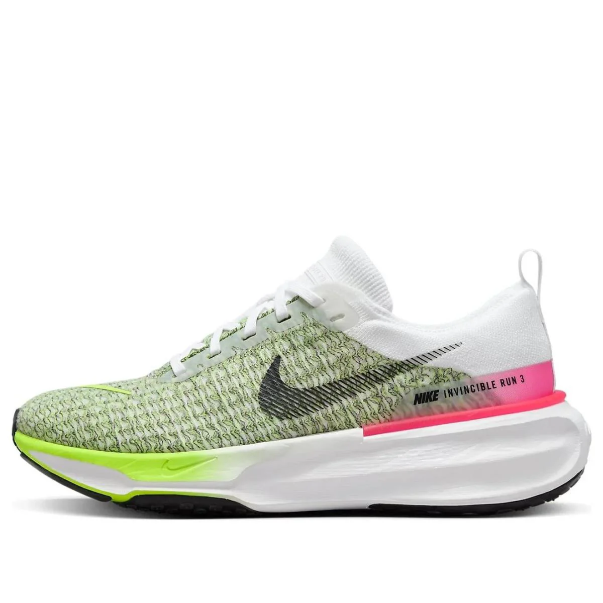 Nike Zoomx Invincible Run Flyknit 3 Green/white/pink FN6821-100 Men`s Size 11.5 - Green