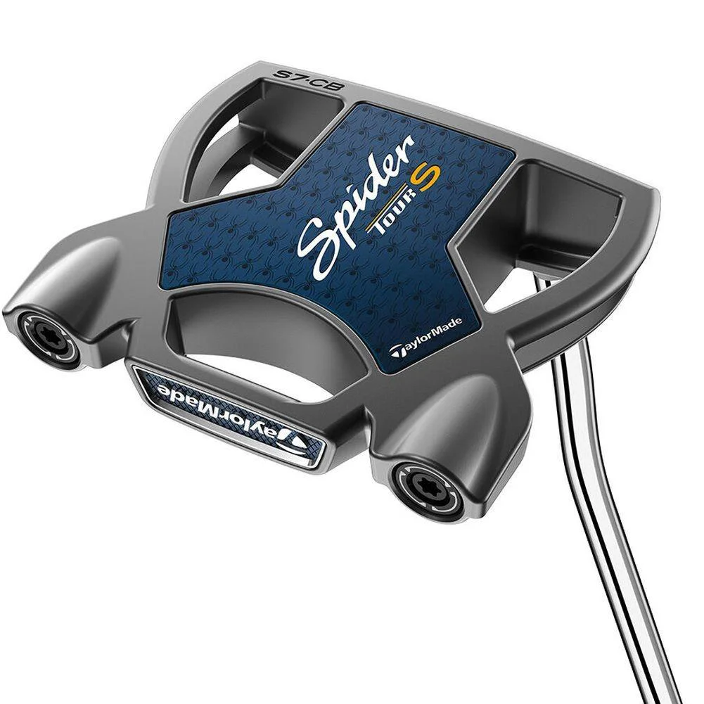Taylor Made Spider Tour S CB Putter Mallet Double Bend 2024 - Blue/Grey