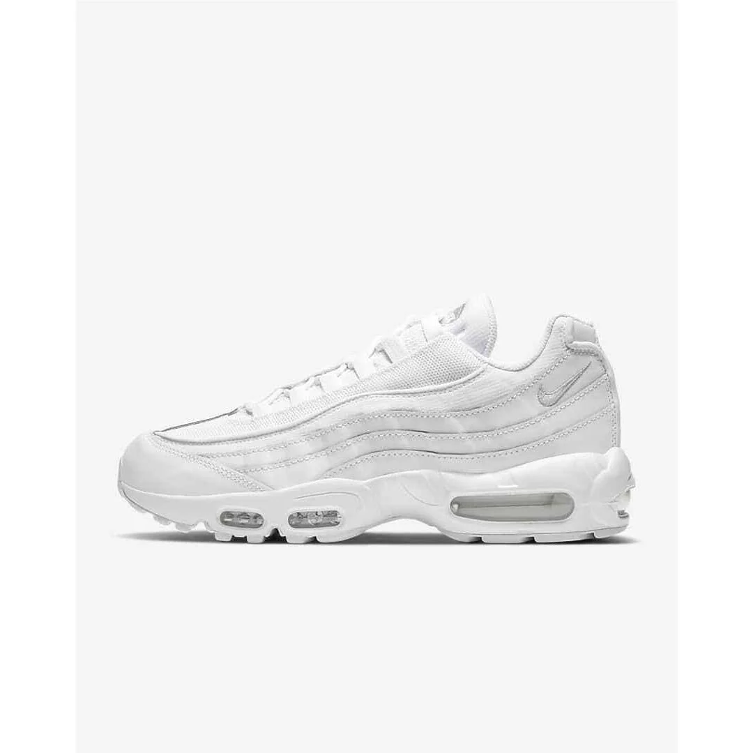 Nike Air Max 95 Essential Triple White Grey Fog CT1268-100 Men`s Size 6-15