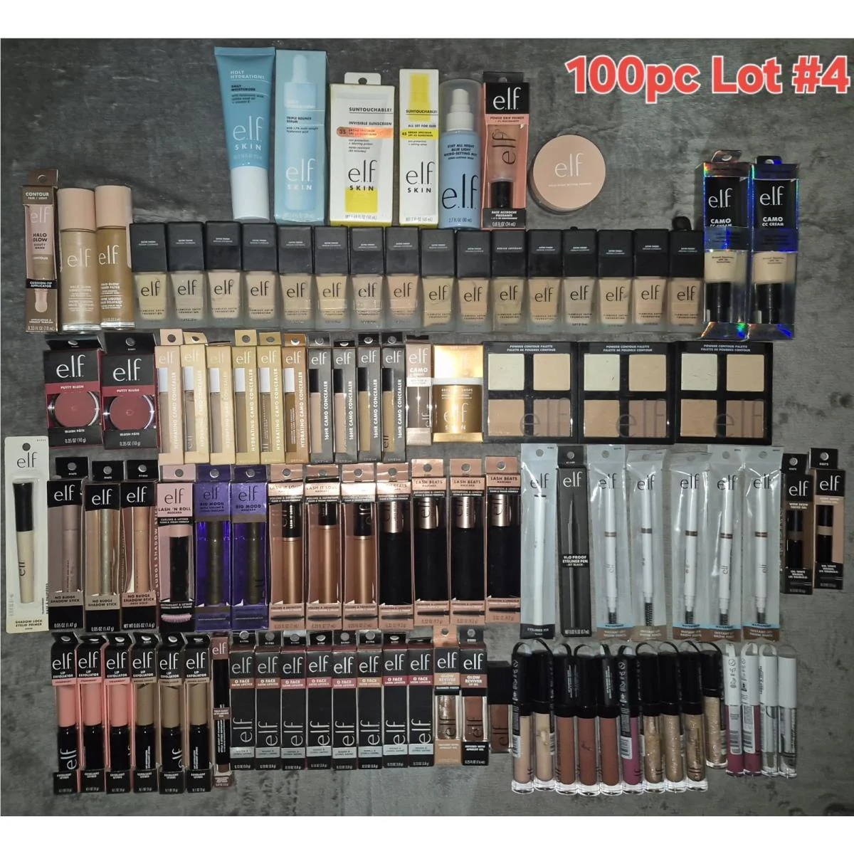 100 pc All Elf E.l.f. Mixed Makeup Beauty Eye Lip Face Lot 4 by e.l.f. Cosmetics