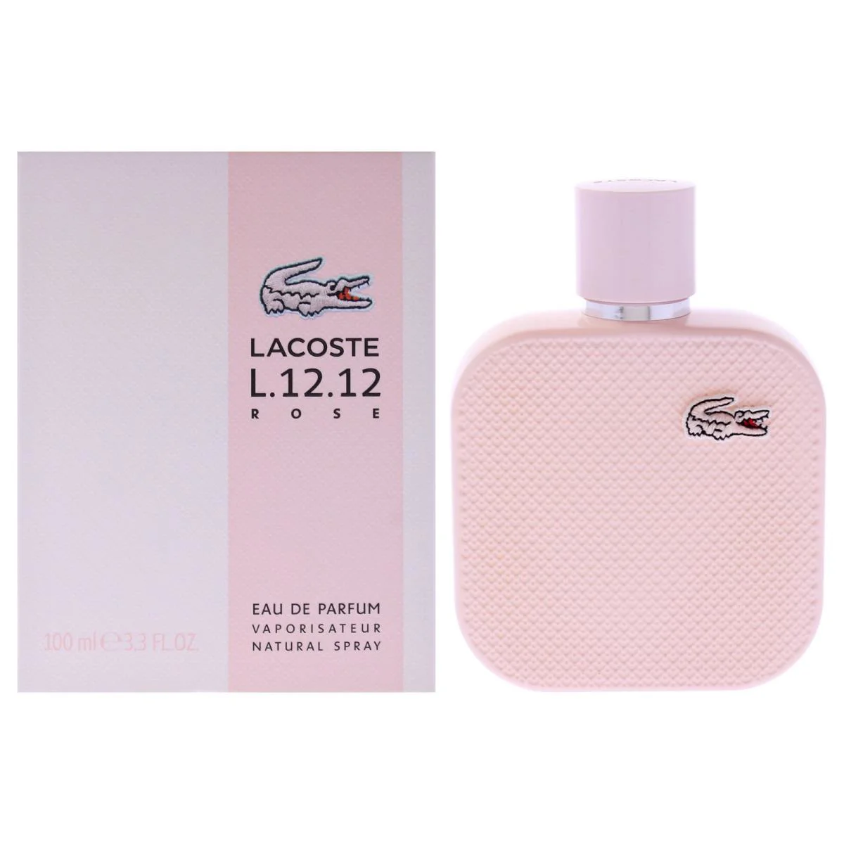 2 Pack Lacoste Eau De L.12.12 Rose by Lacoste For Women - 3.3 oz Edp Spray