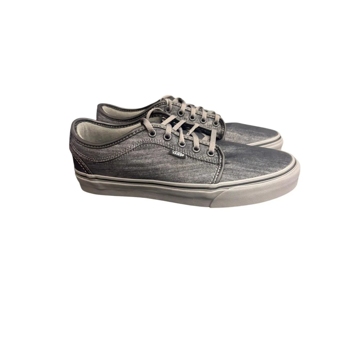 Vans - Chukka Low Pro Skate Shoe Men Black Pewter Denim All Grey Size 11 - Black Pewter