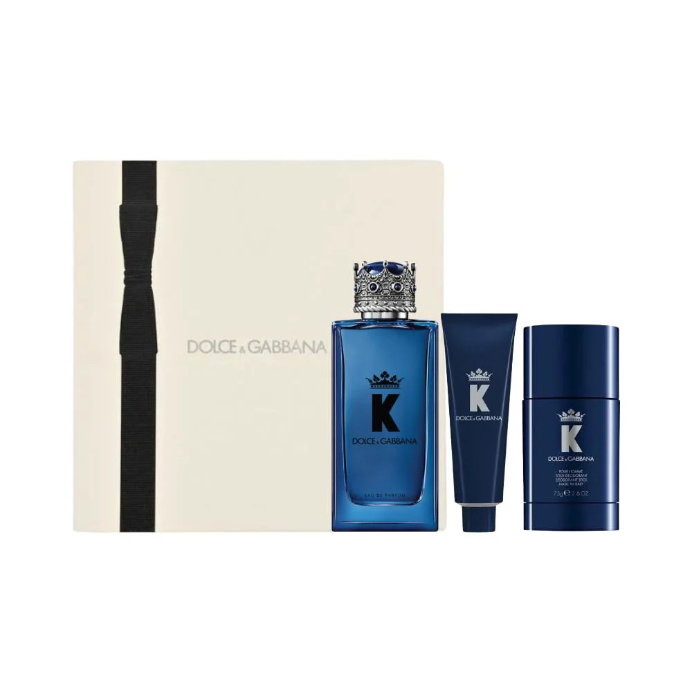Dolce Gabbana K Pour Homme 3pc Gift Set 3.4oz Edp Spray W/lotion Deo