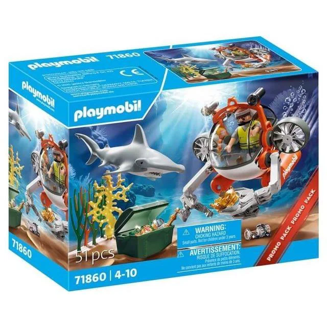 Playmobil 71860 Treasure Hunt with Submarine Complete Set