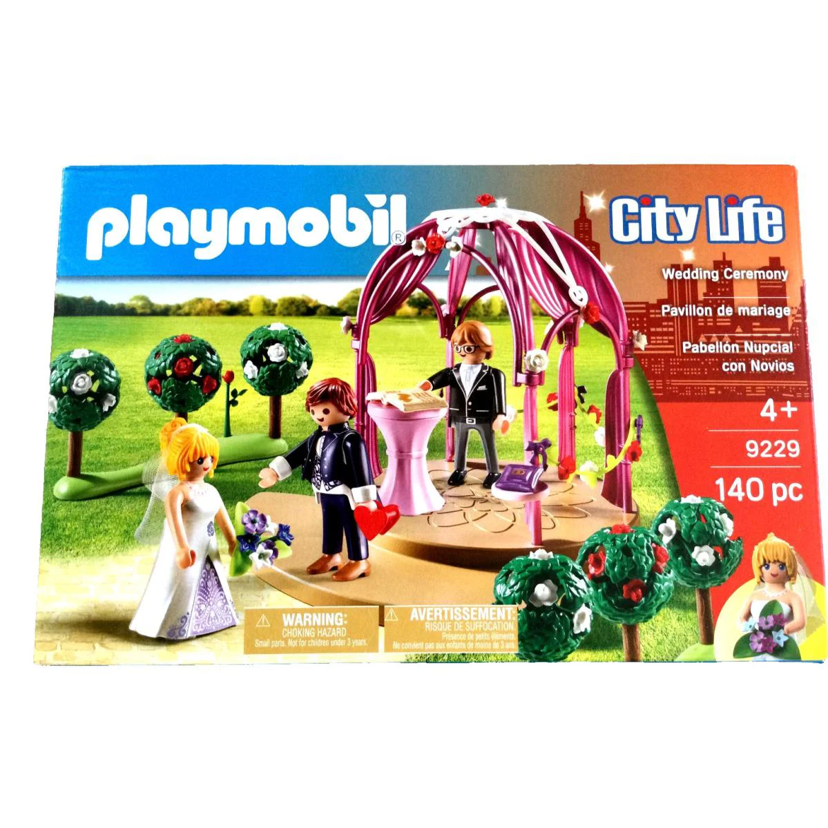 Playmobil Wedding Ceremony Bride Groom Preacher Pavillion Trees