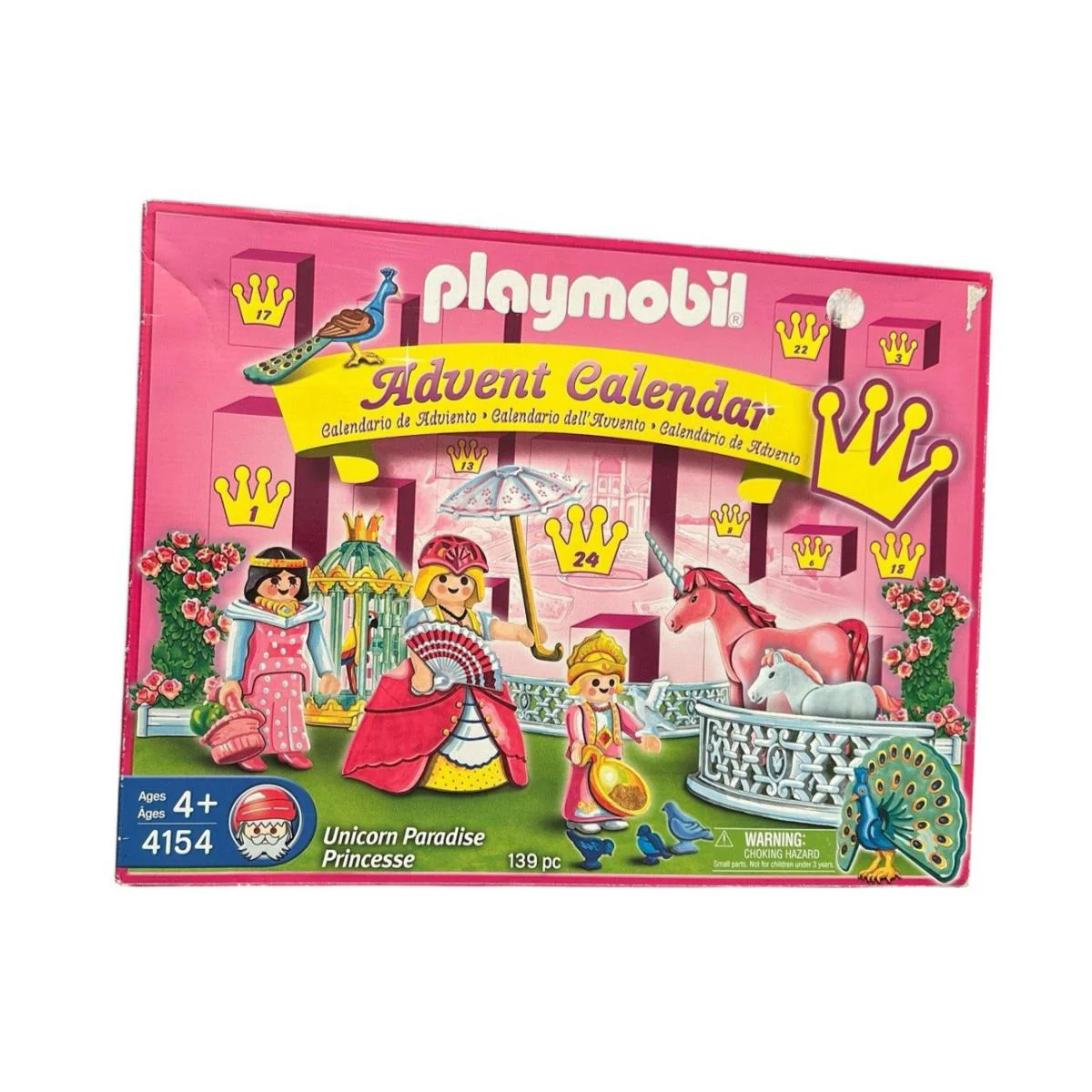 Playmobil 4154 Unicorn Paradise Princess Advent Calendar 139 Pieces 2006