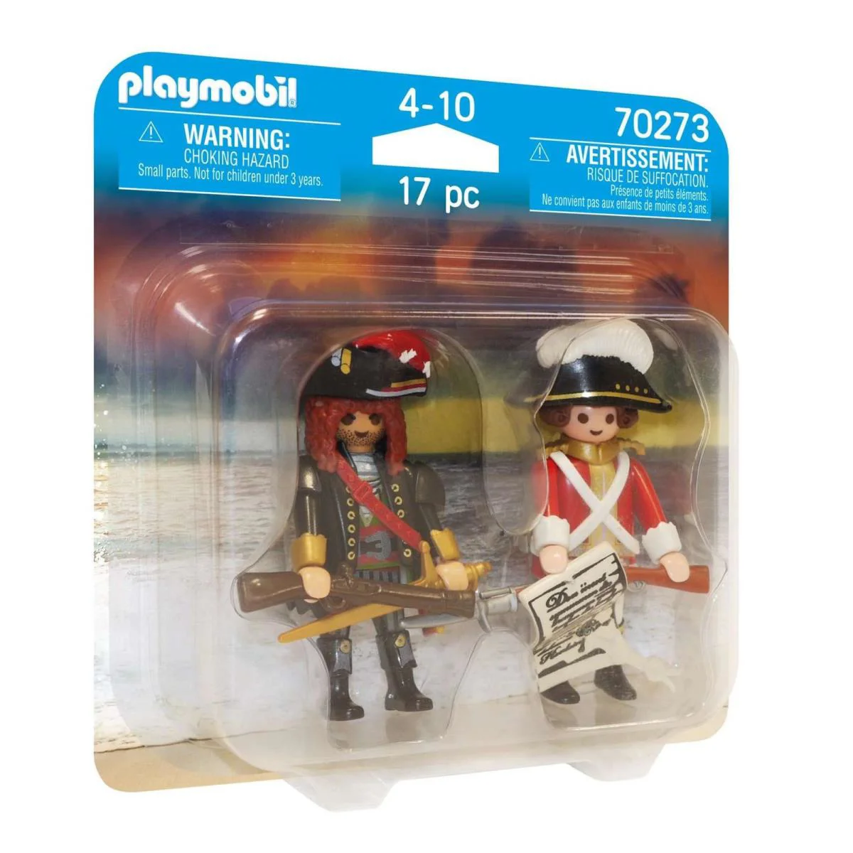 Playmobil Duopacks Pirate and Redcoat Figures with Weapons For Kids Age 4+
