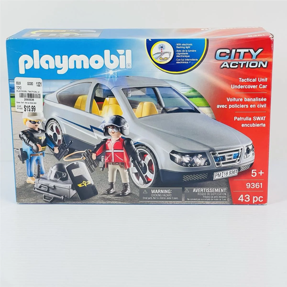 Playmobil City Action 9361 - Swat Tactical Unit Undercover Police Car