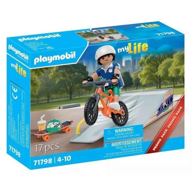 Playmobil 71798 Skateboarder with Ramp Complete Set
