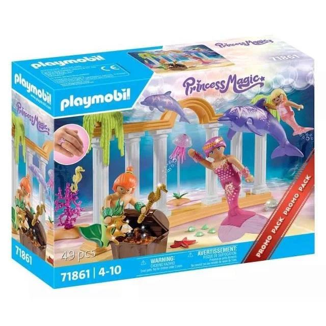 Playmobil 71861 Princess Magic Mermaid Treasure with Dolphins Complete Set