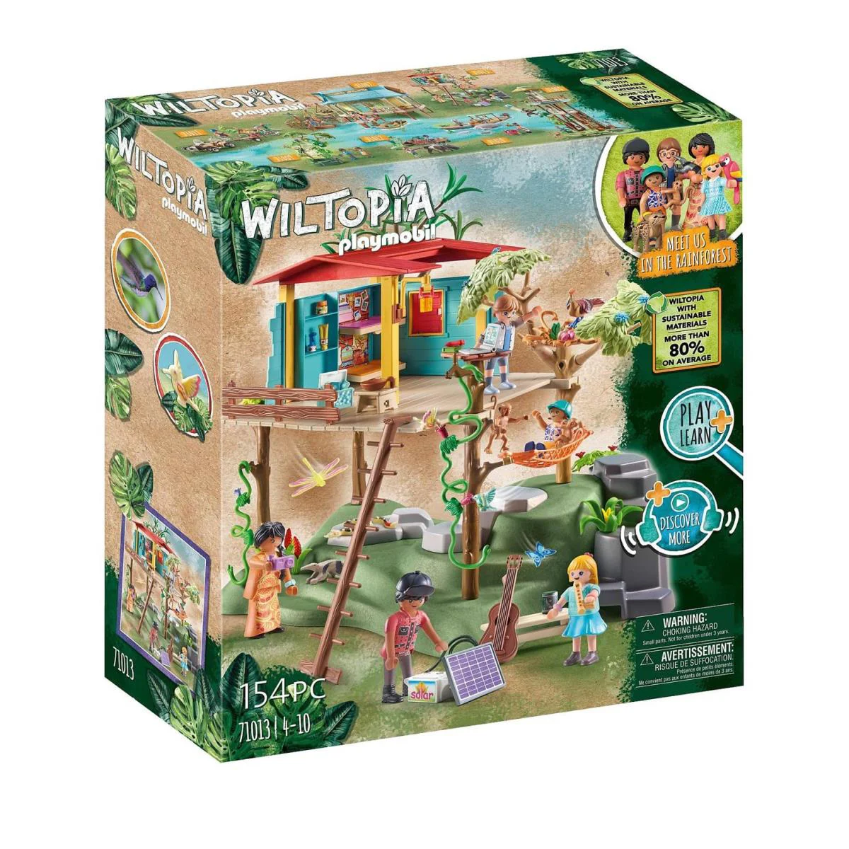 Playmobil Wiltopia Family Tree House Multicoloured Toy Figure Playset 71048